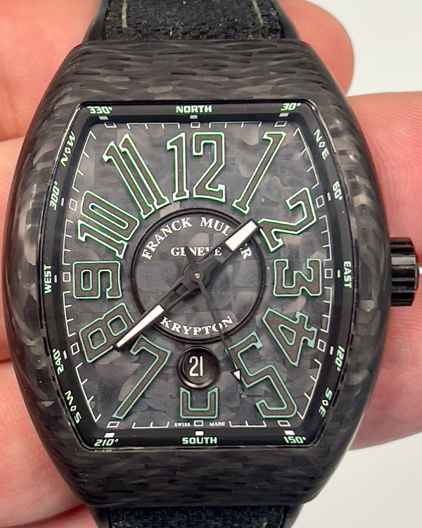 2022 Franck Muller Vanguard Krypton 44MM Black Dial Rubber Strap (V45 SC DT K)