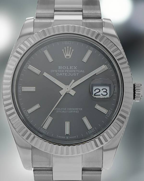 2023 Rolex Datejust 41MM Grey Dial Oystersteel Bracelet (126334)