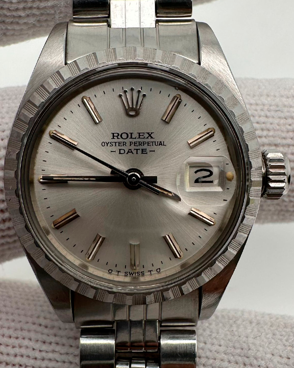 Rolex Oyster Perpetual Date 26MM Silver Dial Jubilee Bracelet (6924)