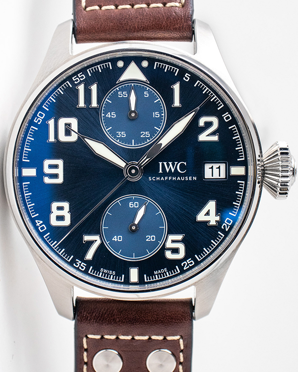 IWC Big Pilot "Le Petit Prince" Monopusher Edition 46MM Blue Dial Leather Strap (IW515202)