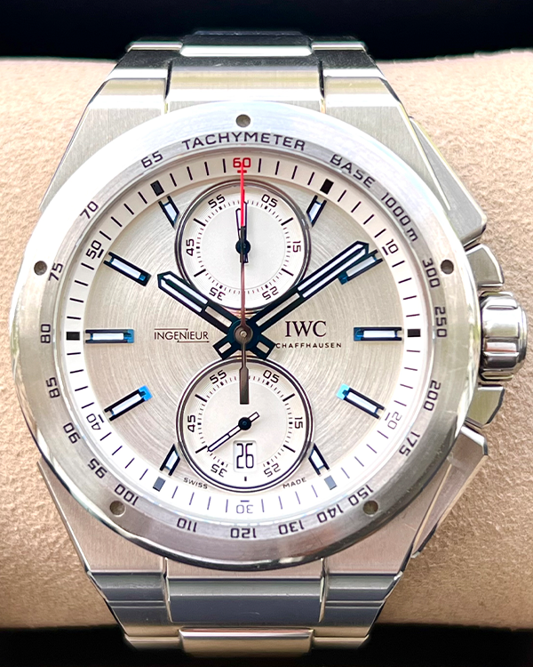 No Reserve - 2014 IWC Ingenieur Chronograph Racer Steel Silver Dial (IW378510)