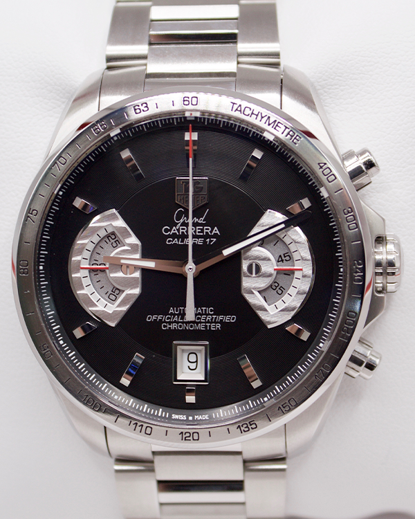 2018 Tag Heuer Grand Carrera 43MM Black Dial (CAV511A.BA0902)