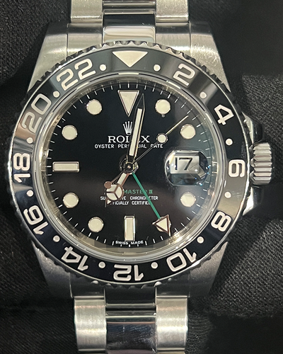 Rolex GMT-Master II 40mm Oystersteel Black Dial (116710LN)