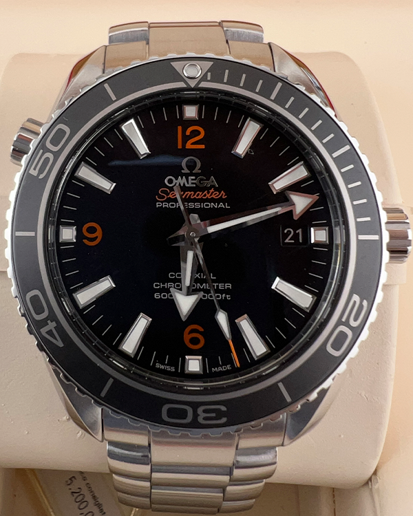 No Reserve - 2016 Omega Seamaster Planet Ocean 42MM Black Dial Steel Bracelet (232.30.42.21.01.003)