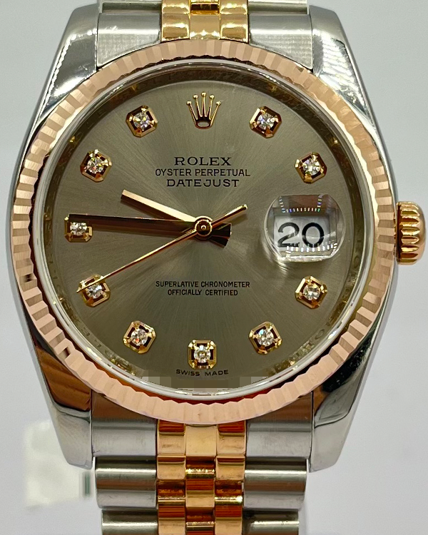 Rolex Datejust 36MM Grey Dial Two-Tone Jubilee Bracelet (116231)