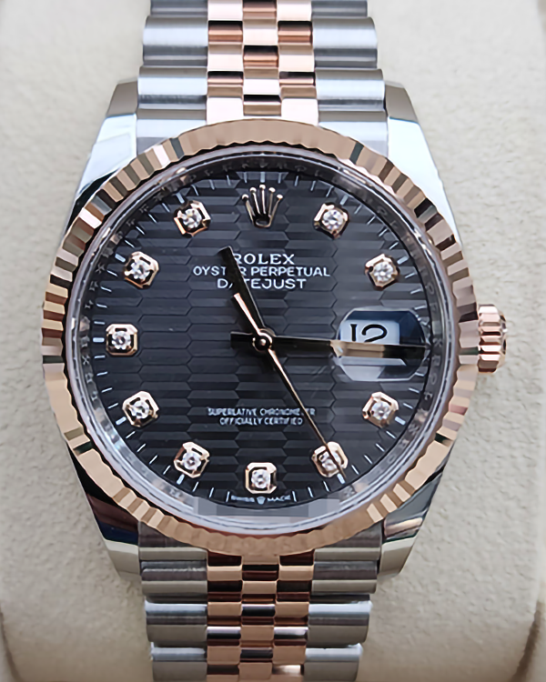 2023 Rolex Datejust 36 Jubilee Oystersteel/Everose Slate Dial (126231)