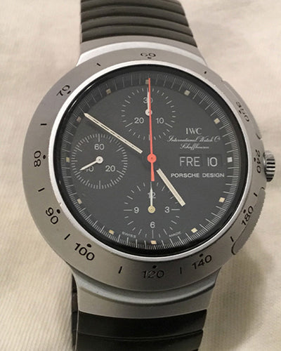 RARE IWC Porsche Design Lightweight Two - Tone Chronograph (3701)