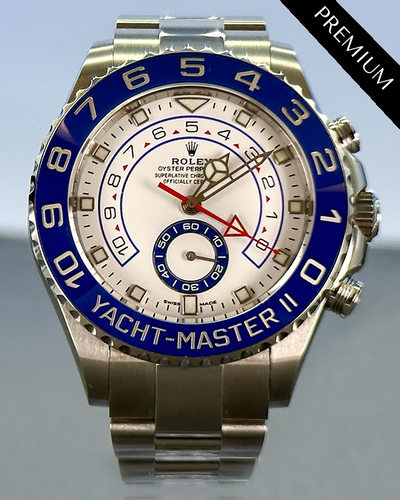2023 Rolex Yacht-Master II 44MM White Dial Oystersteel Bracelet (116680)