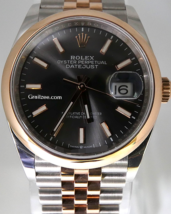 2019 Rolex Datejust 36MM Slate Dial Two-Tone Jubilee Bracelet (126201)