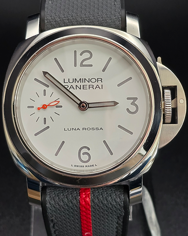 2023 Panerai Luminor Luna Rossa Limited Edition 44MM White Dial Textile Strap (PAM01342)