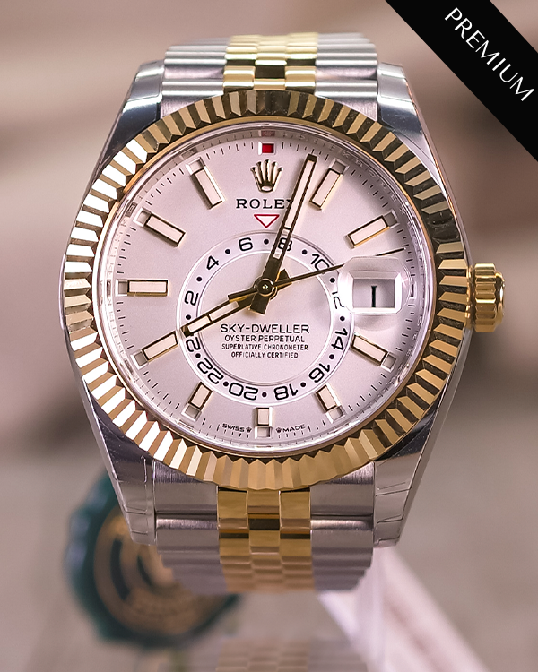 2023 Rolex Sky-Dweller 42MM White Dial Two-Tone Jubilee Bracelet (336933)