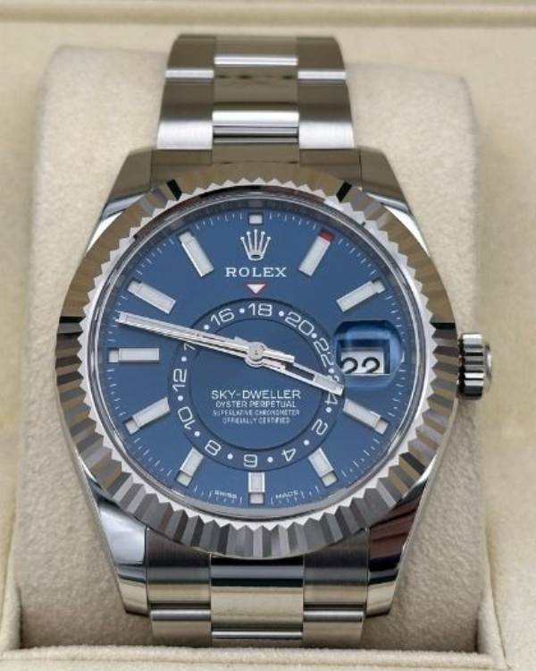 2023 Rolex Sky-Dweller with White Gold Blue Dial (326934)