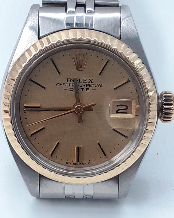 Rolex Lady-Datejust 26MM Champagne Dial Steel Jubilee Bracelet (6917)