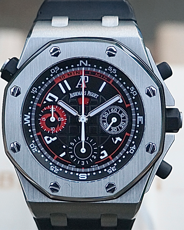 Audemars Piguet Royal Oak Offshore "Alinghi Polaris Flyback" 42MM Black Dial Rubber Strap (26040ST)